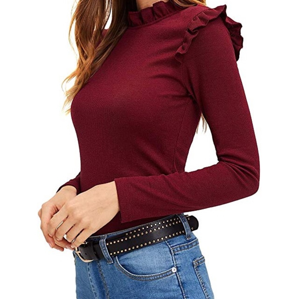Burgundy Blouse